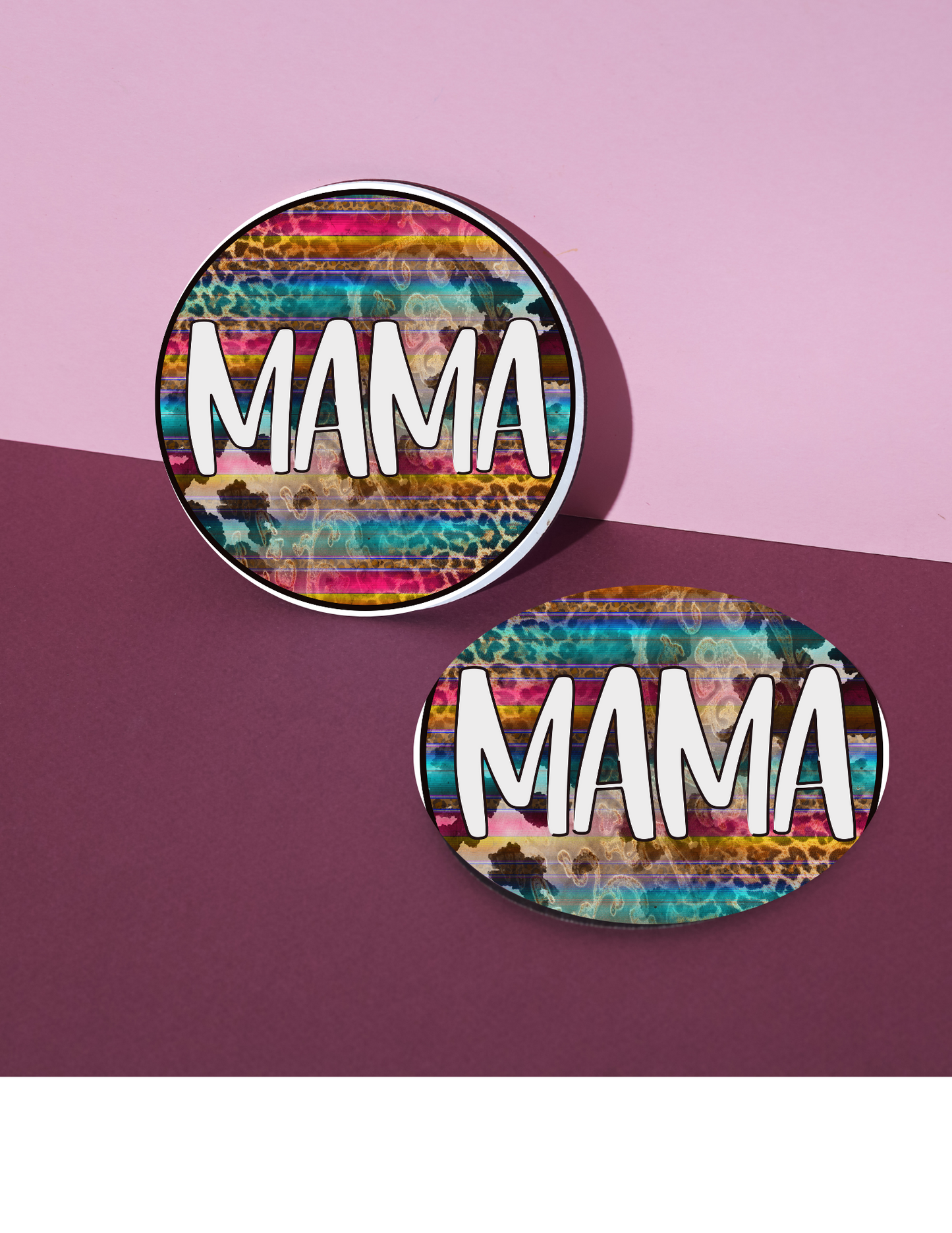 Mama with a western background