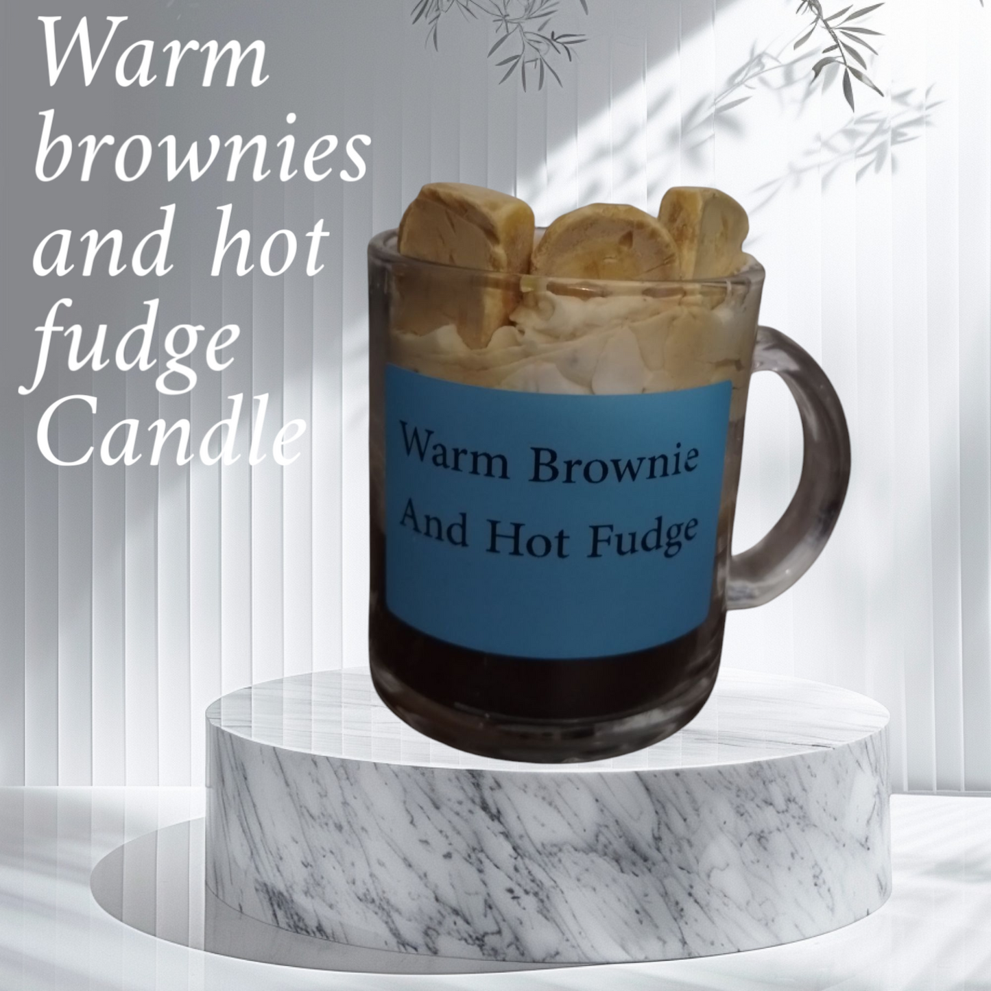 Warm brownies and hot fudge