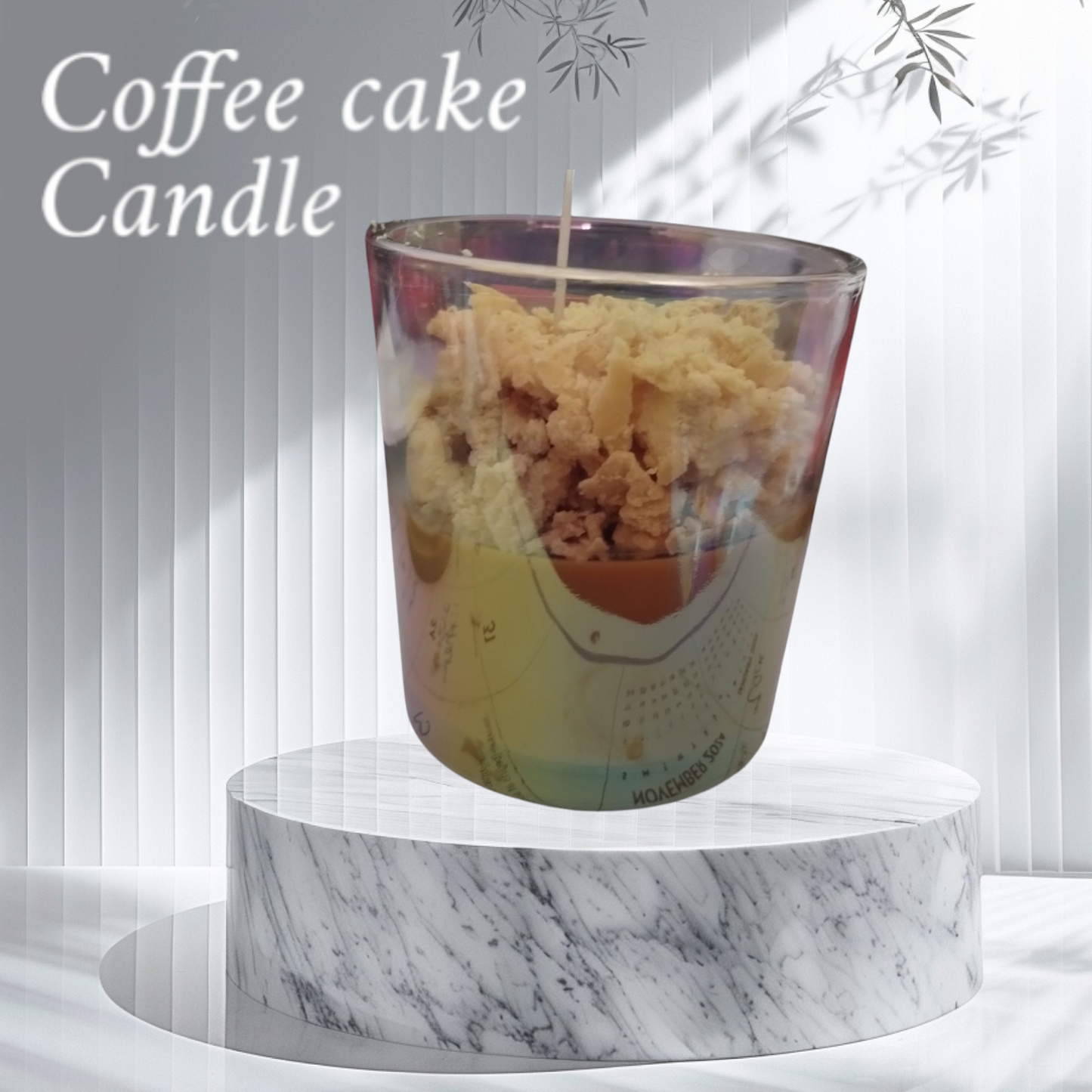 Coffee cake candle