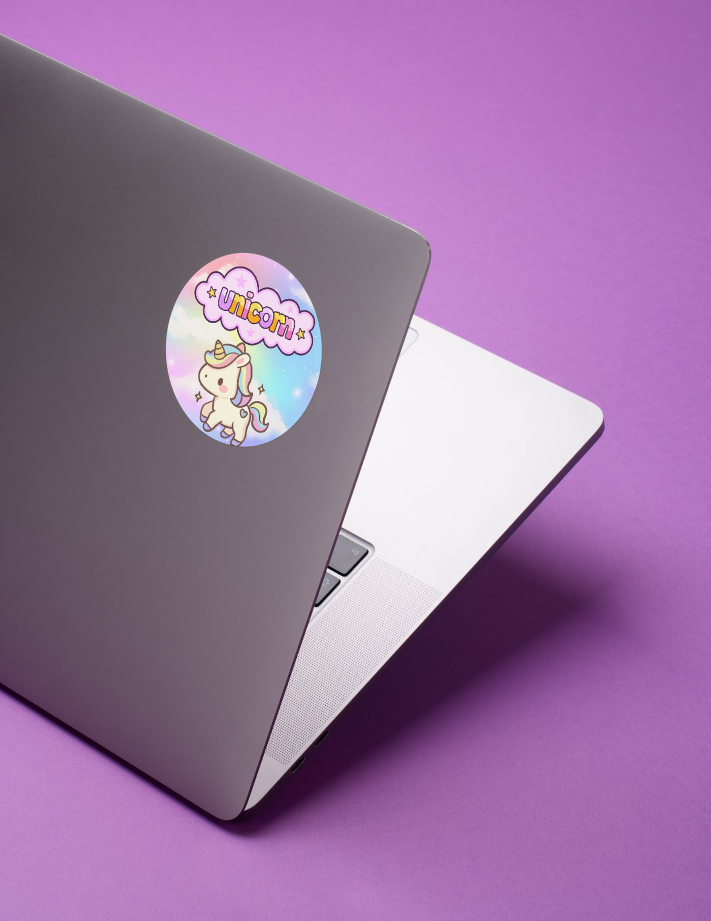 Unicorn sticker template