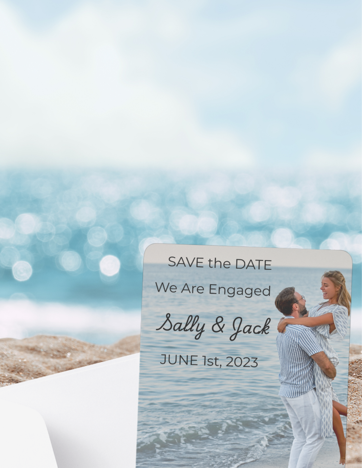Save the date template