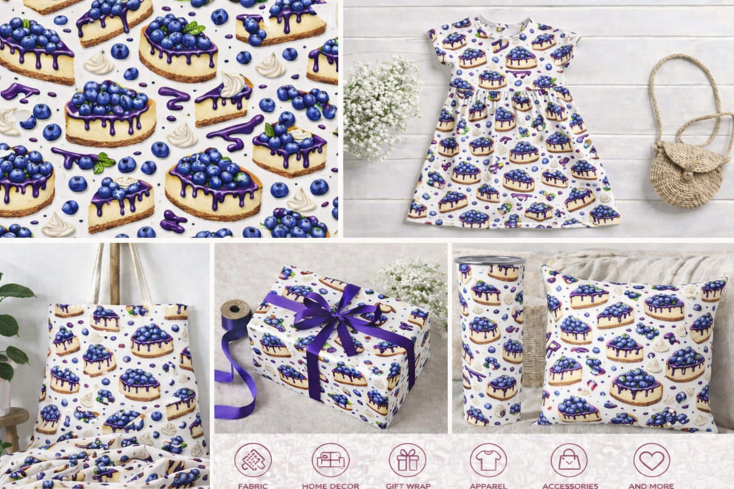 Blueberry cheesecake
