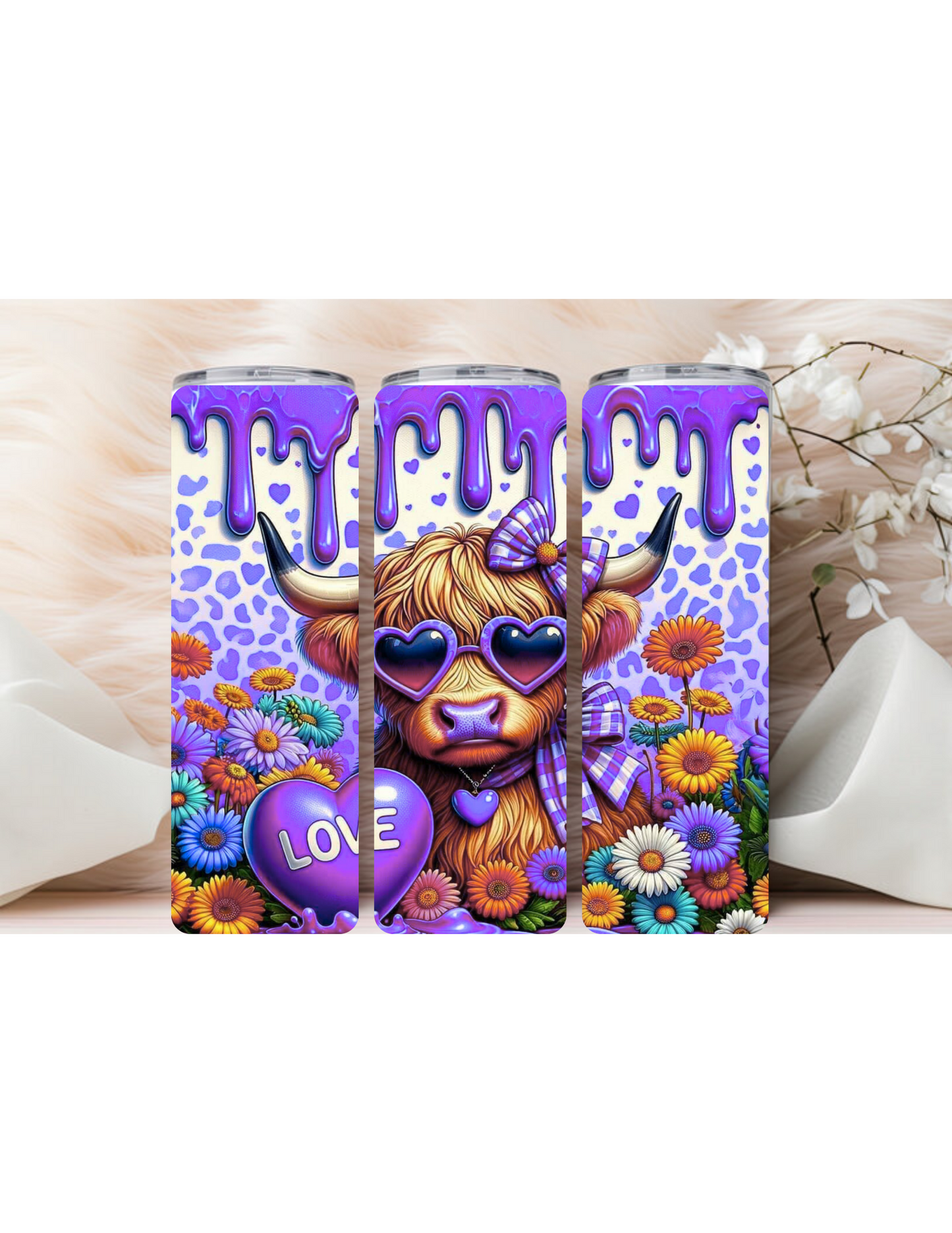 Highland cow With a Heart