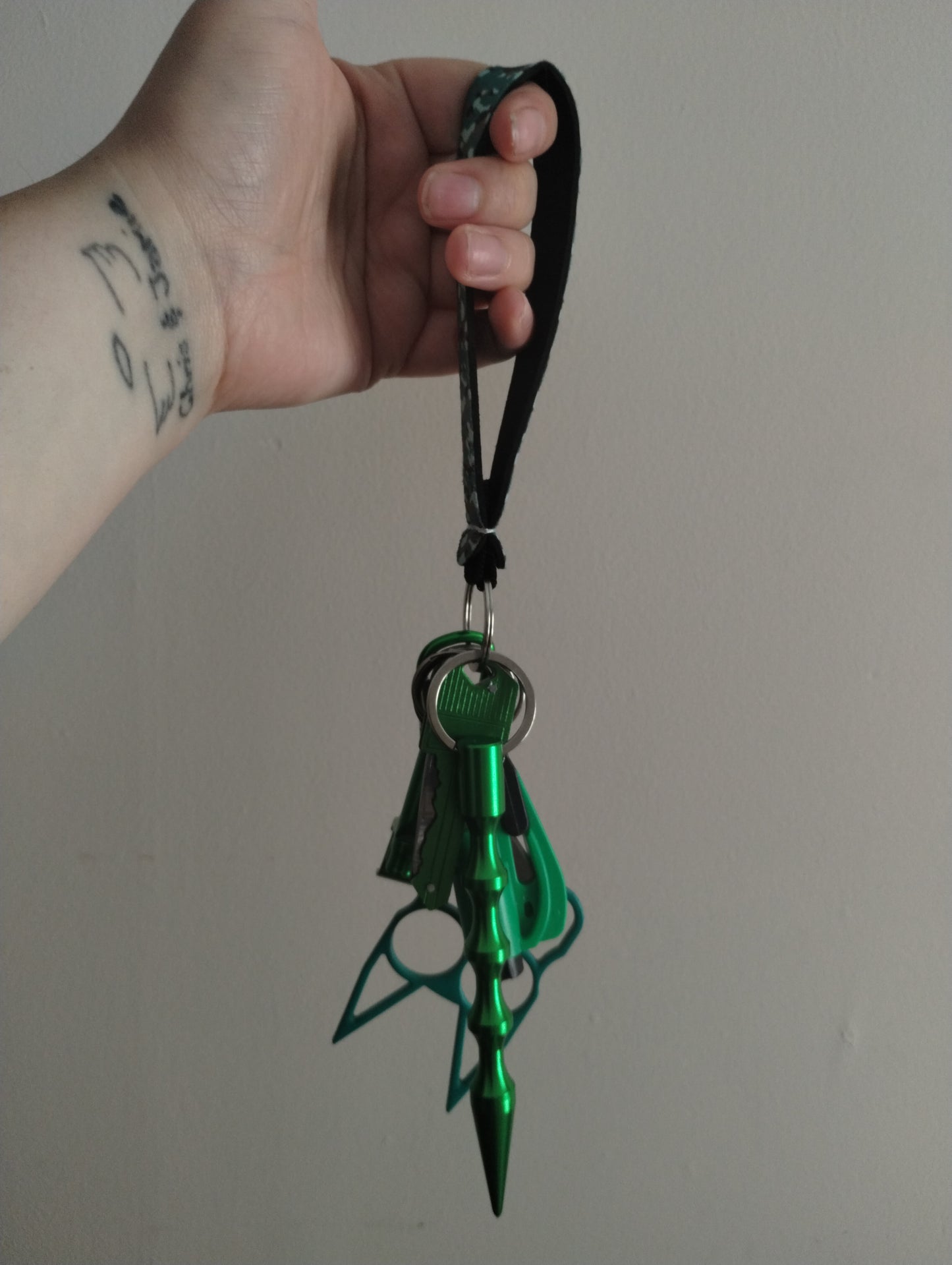Soft wristlet self defense keychains