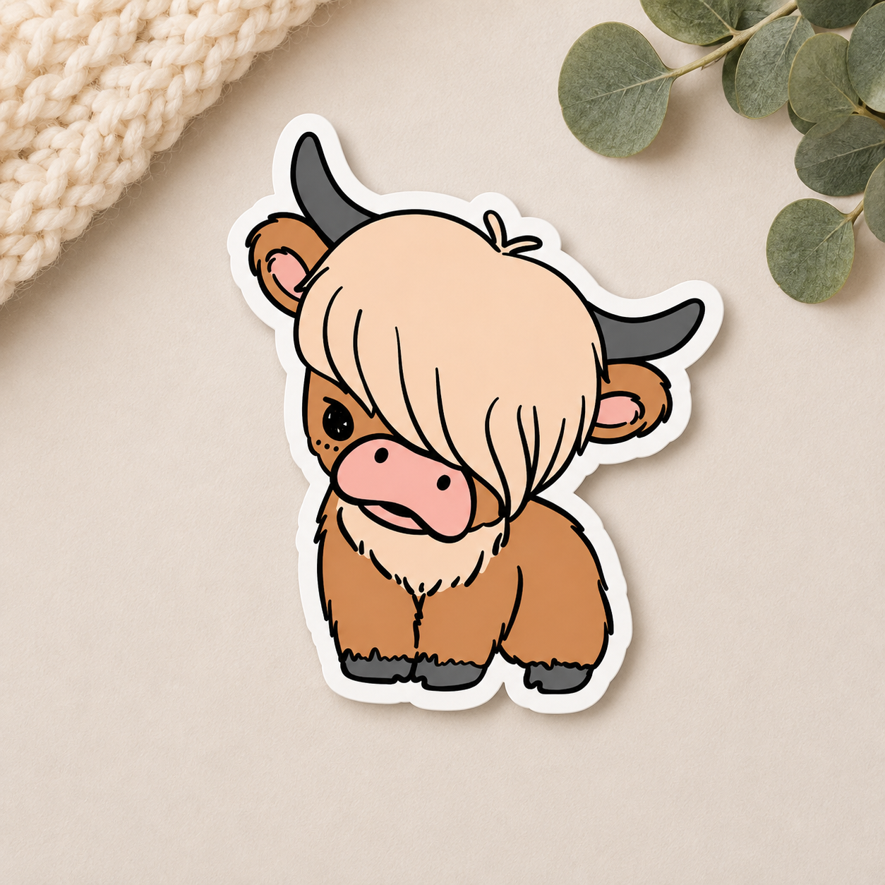 Highland Cow Stickers
