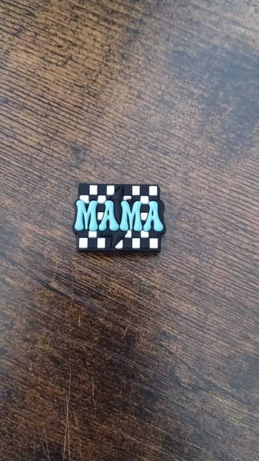 Mama with checker board