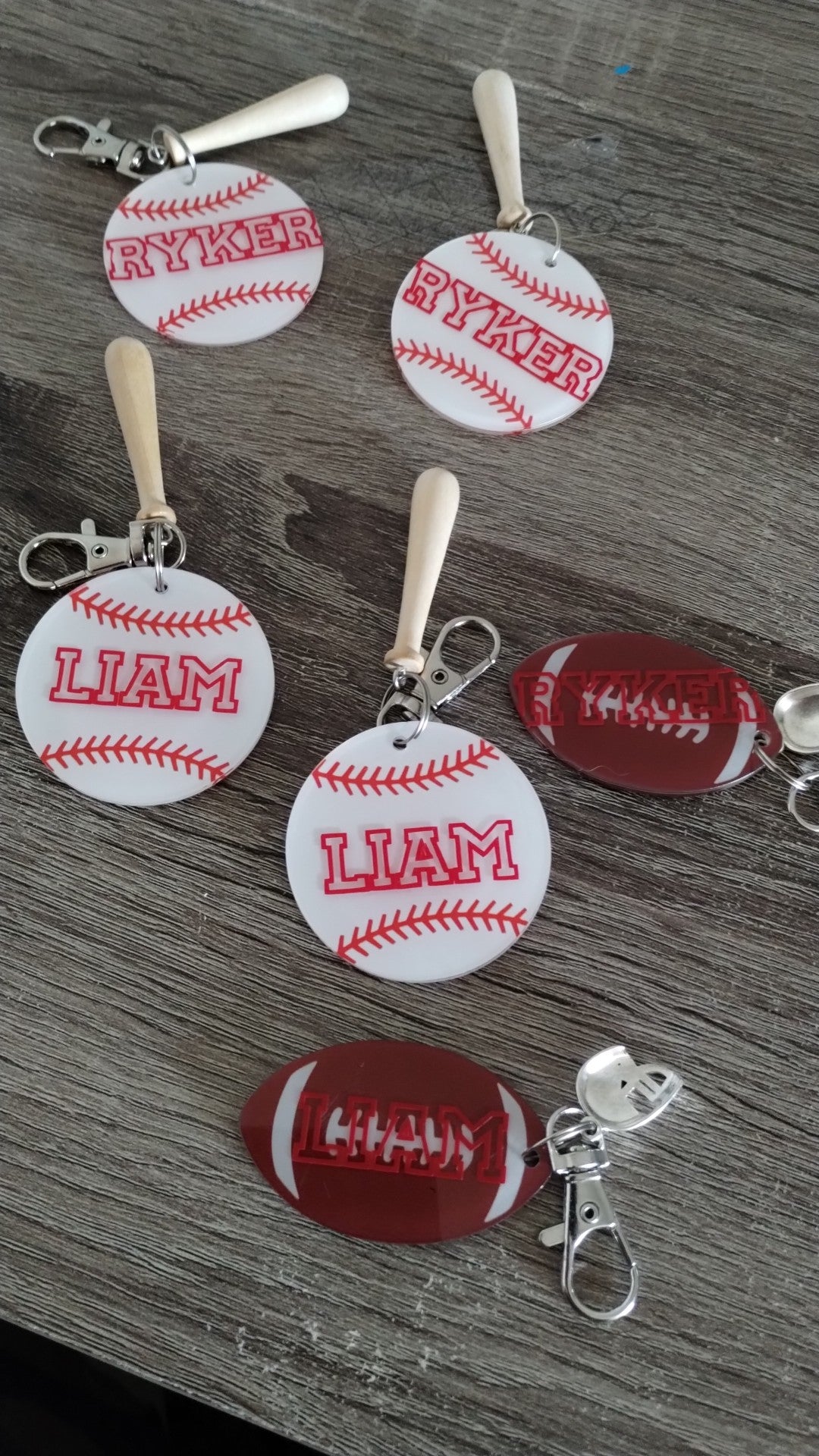 custom sports key chains