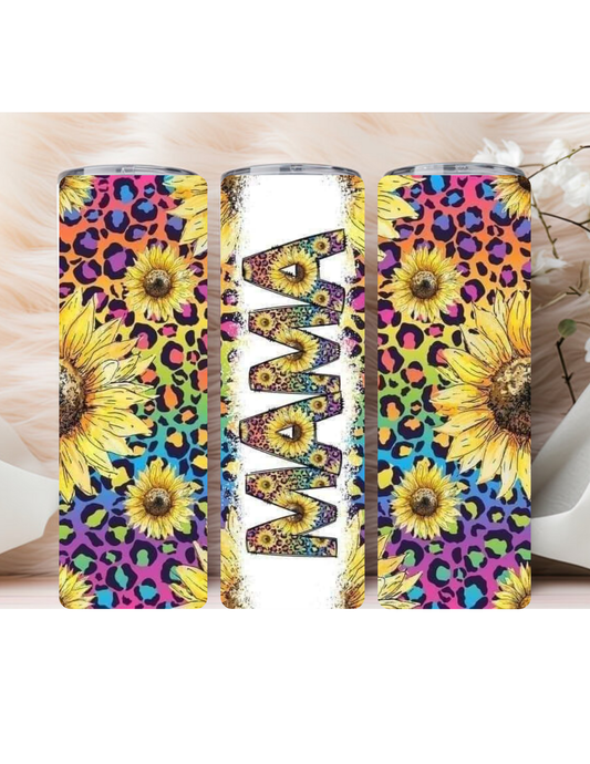 Mama with sunflowers