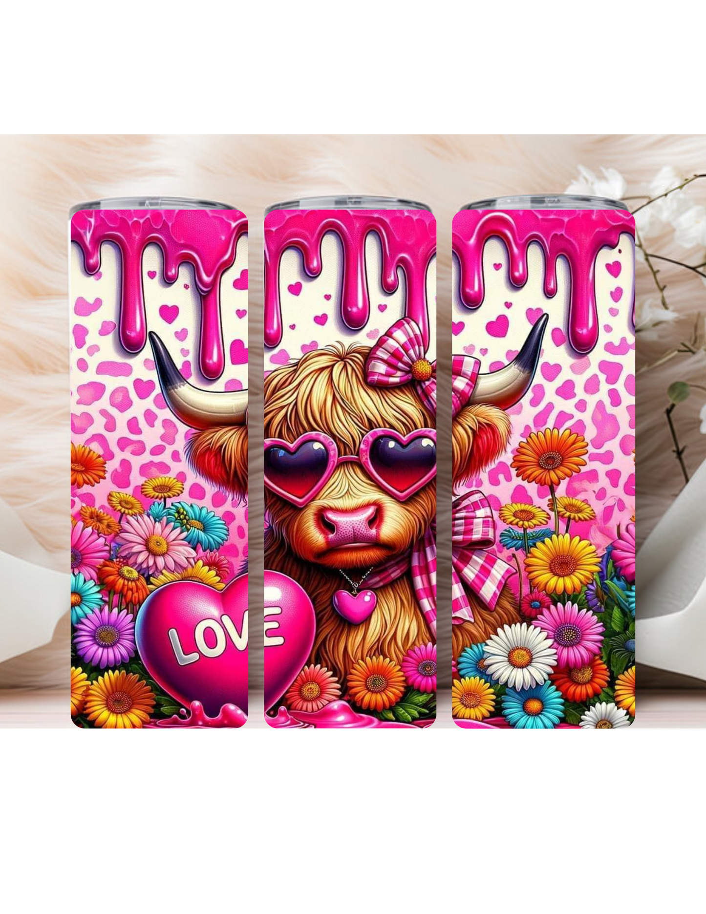 Highland cow With a Heart