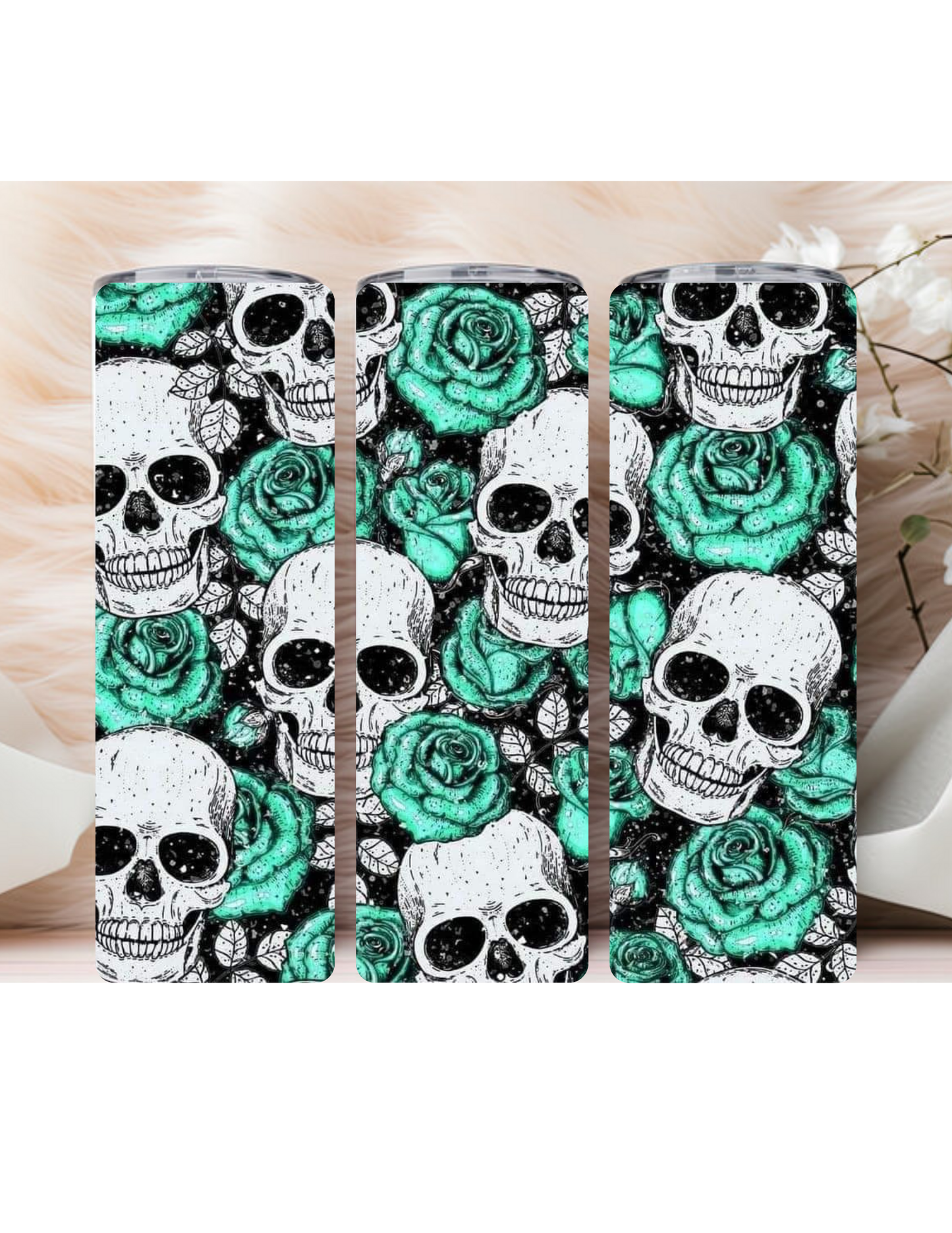 Skull with Roses