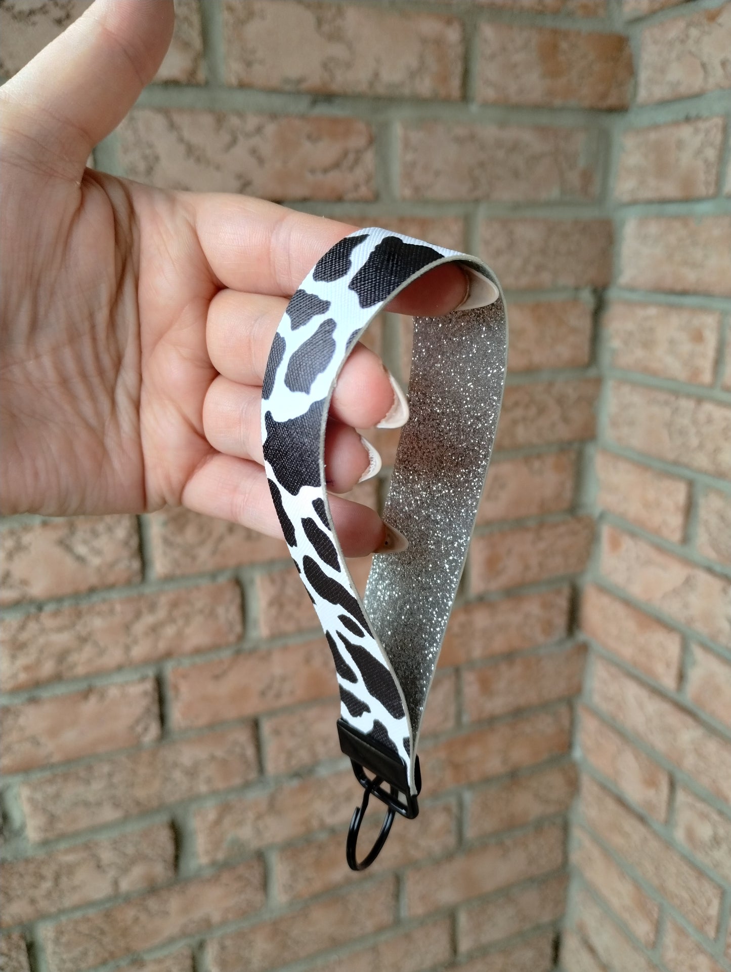 Western faux leather keychains