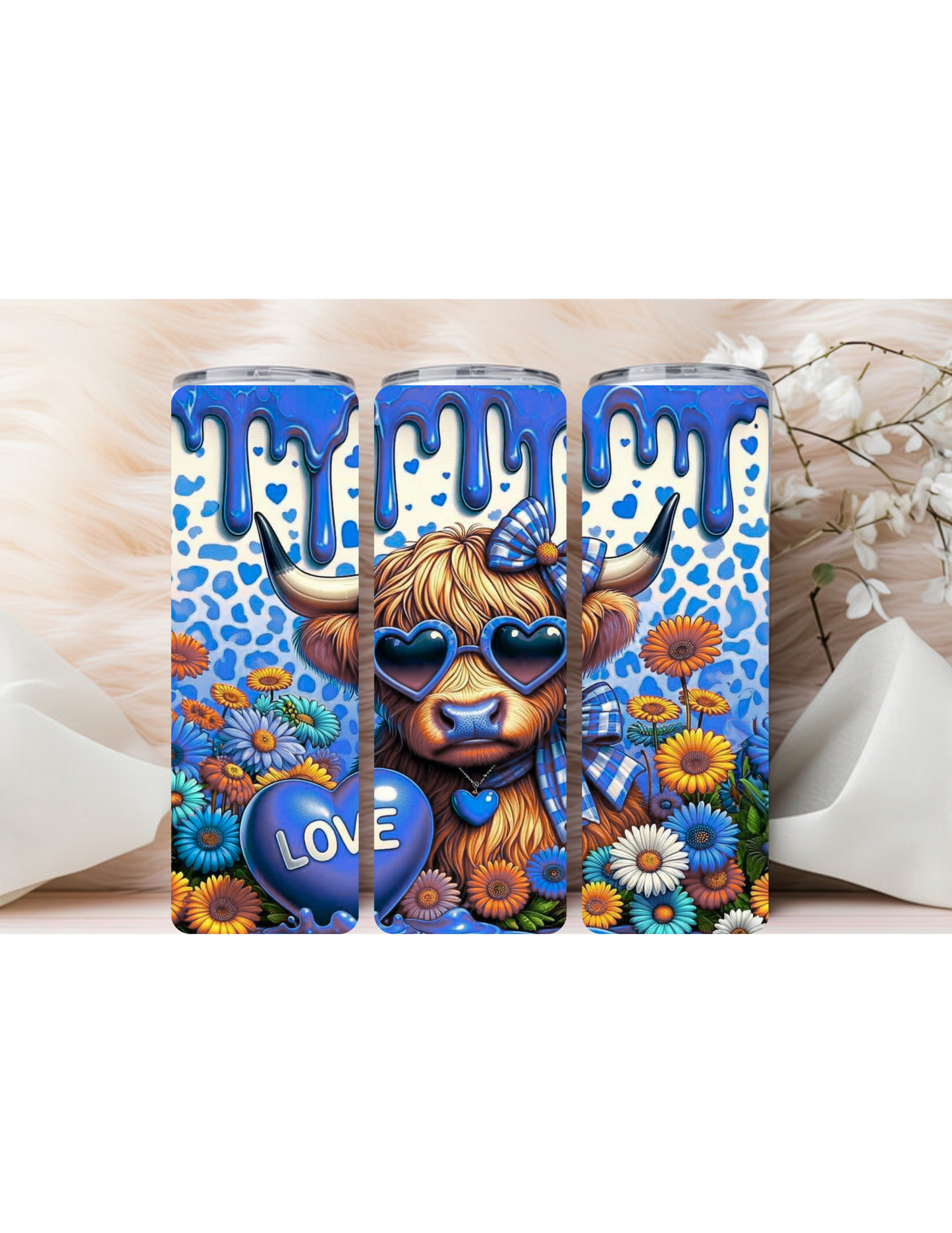 Highland cow With a Heart