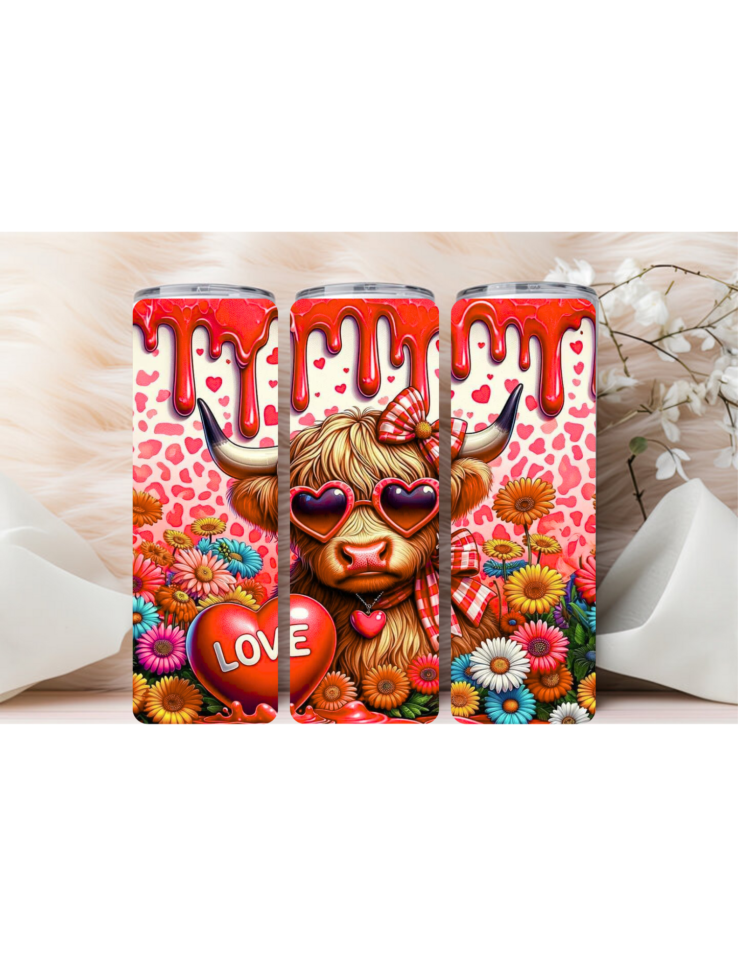 Highland cow With a Heart