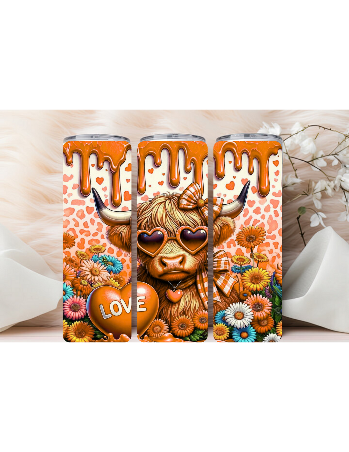 Highland cow With a Heart