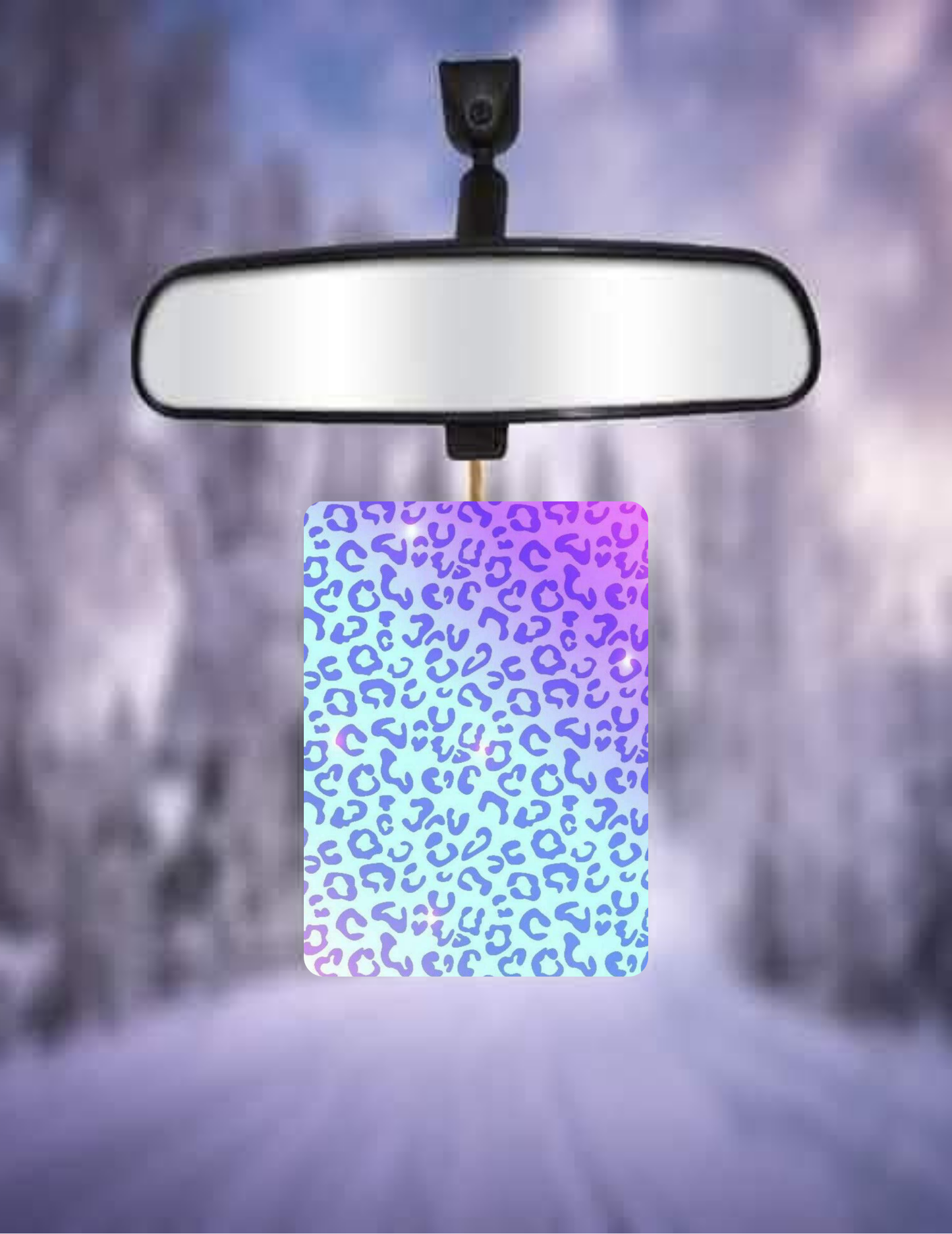 cheetah print car freshener