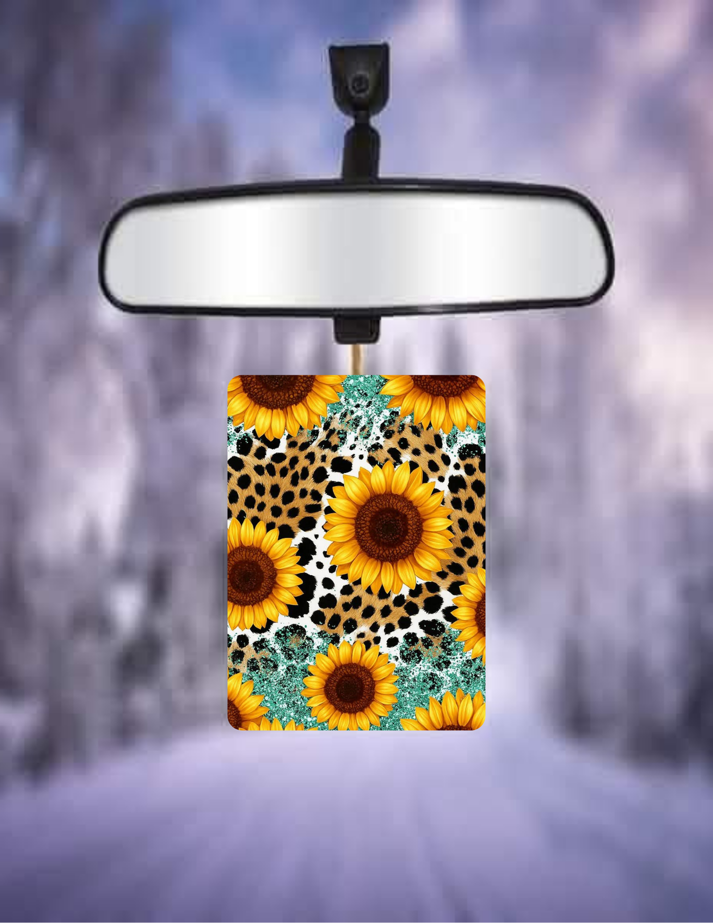 cheetah print car freshener