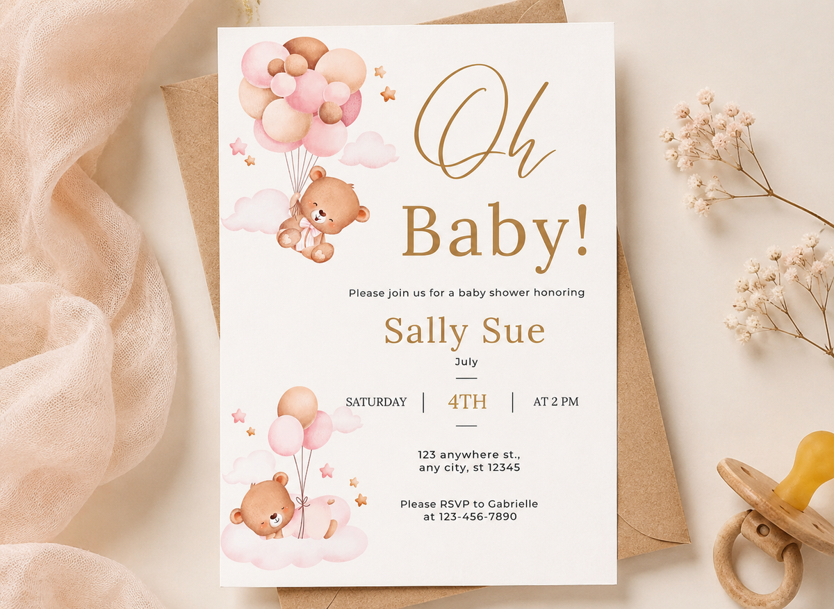 Baby Shower Invitation Template