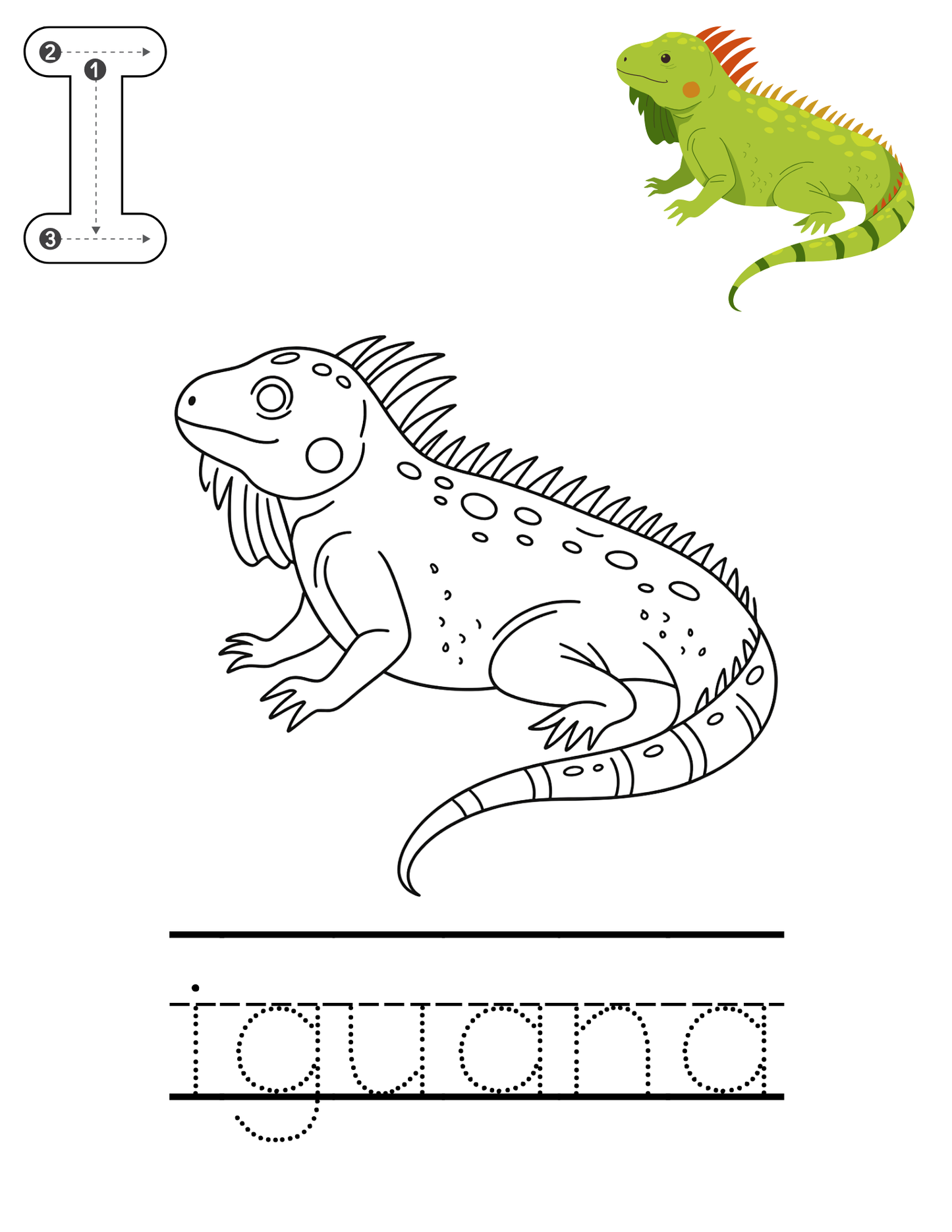 Alphabet tracing template