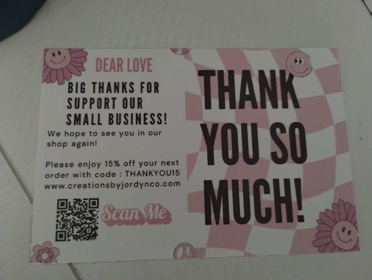 Thank you cards