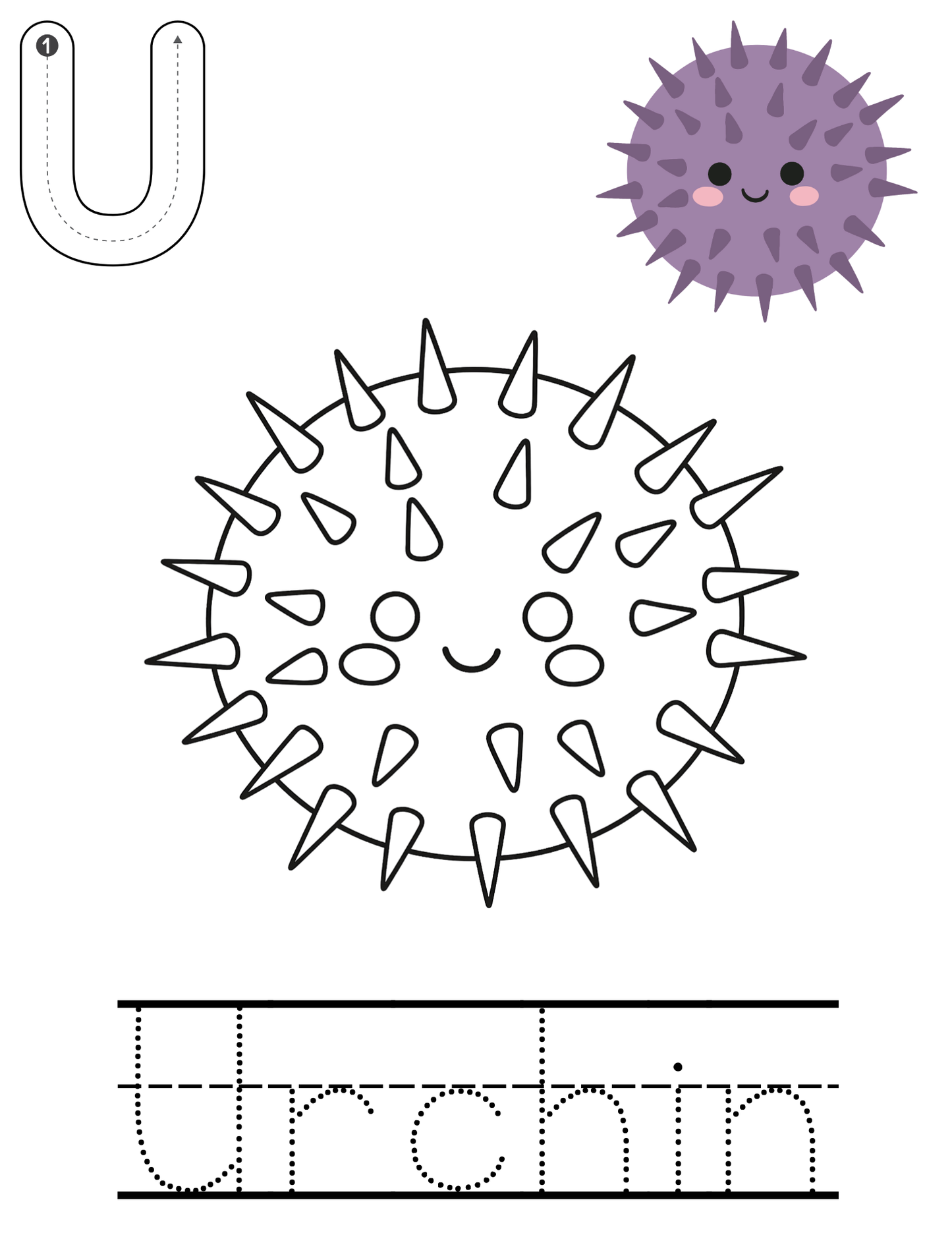 Alphabet tracing template