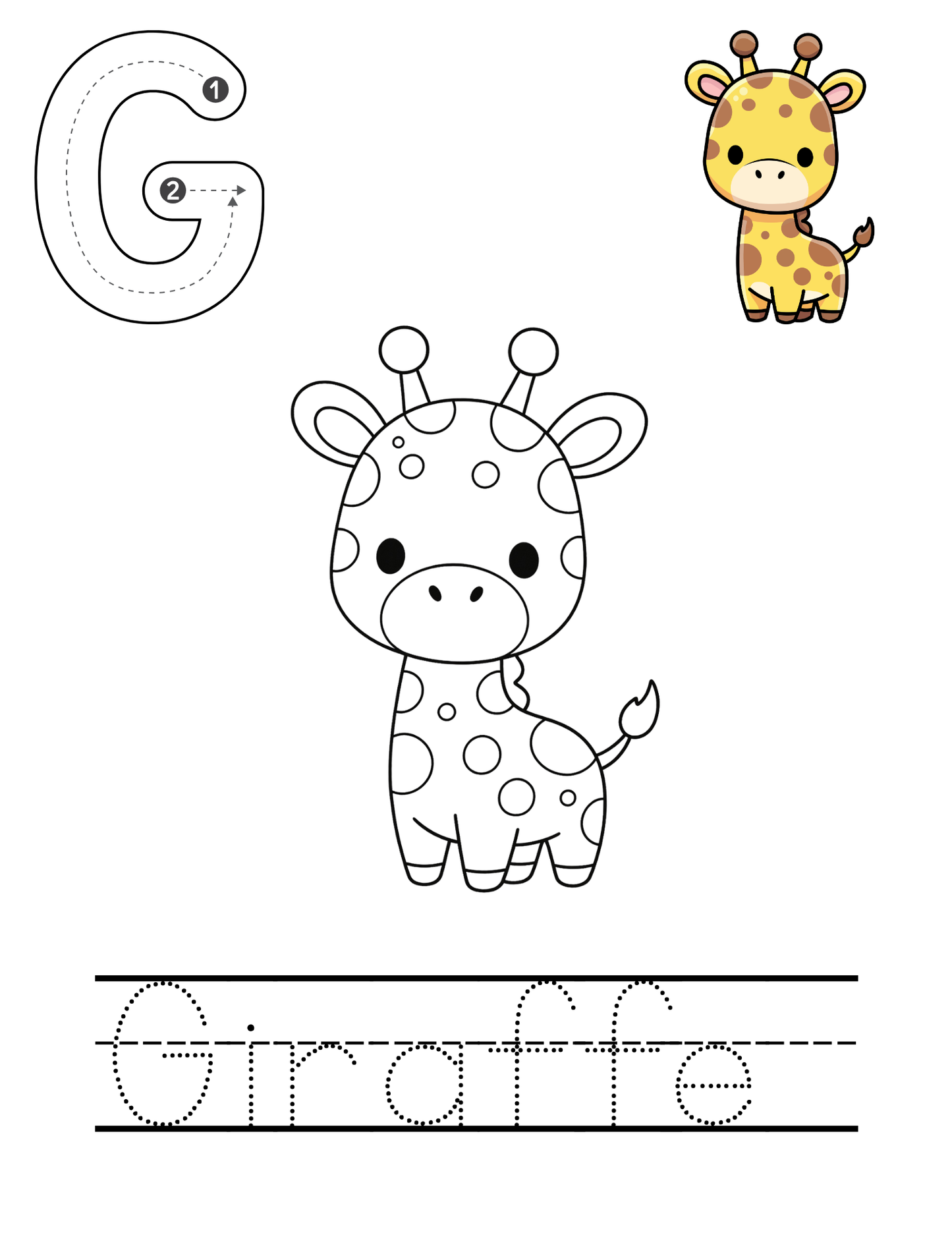 Alphabet tracing template