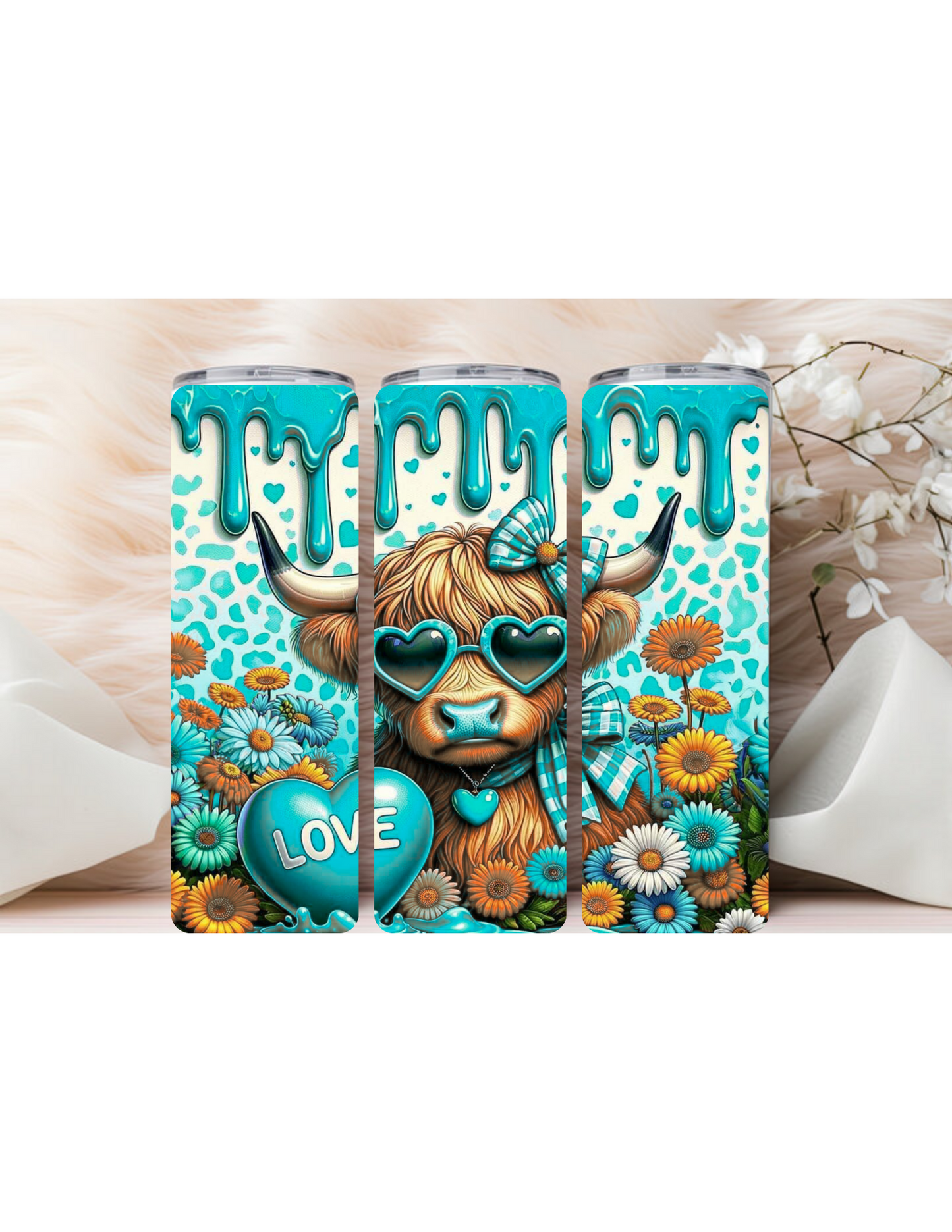 Highland cow With a Heart