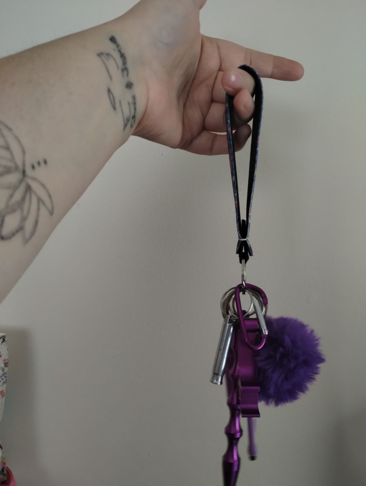 Soft wristlet self defense keychains