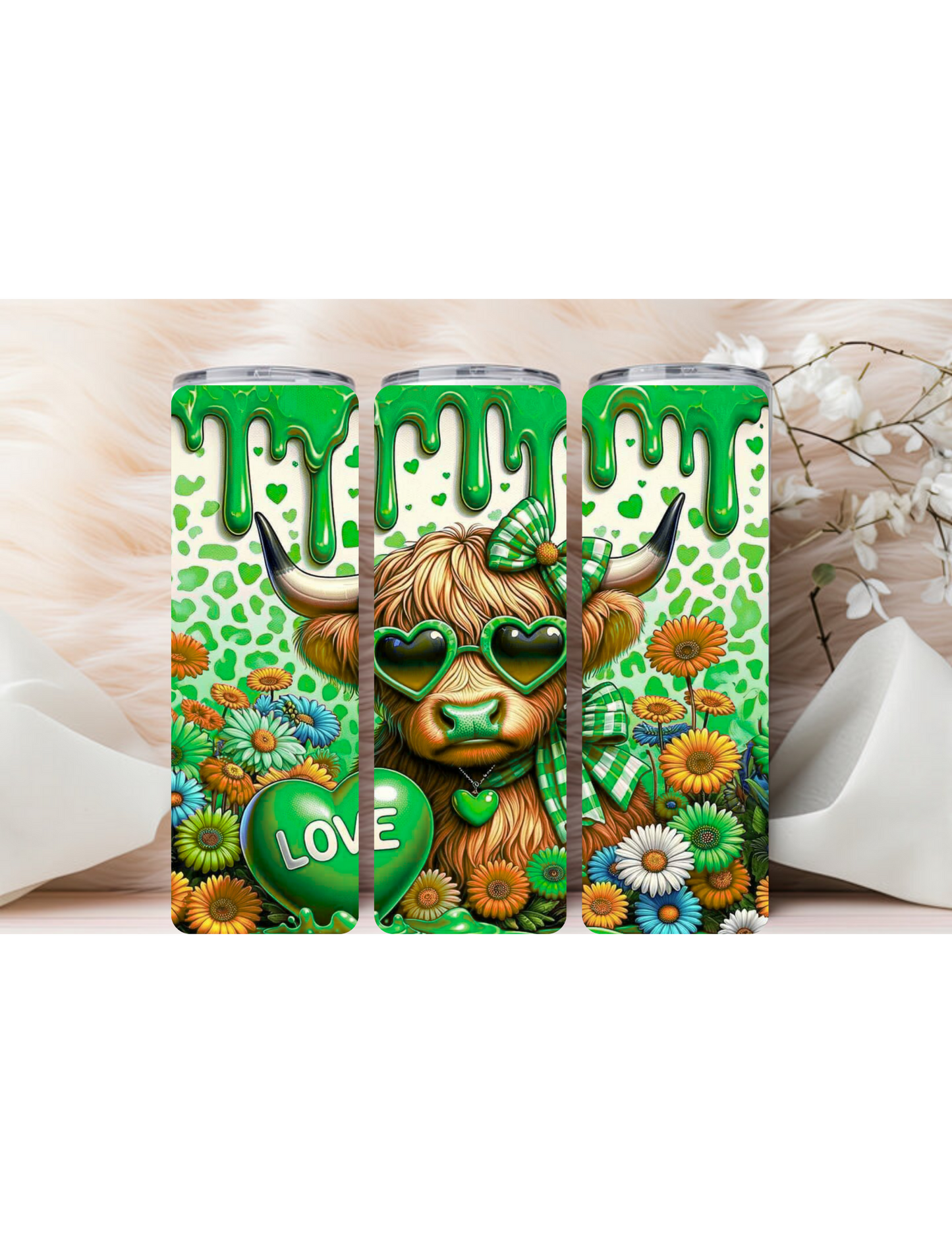 Highland cow With a Heart