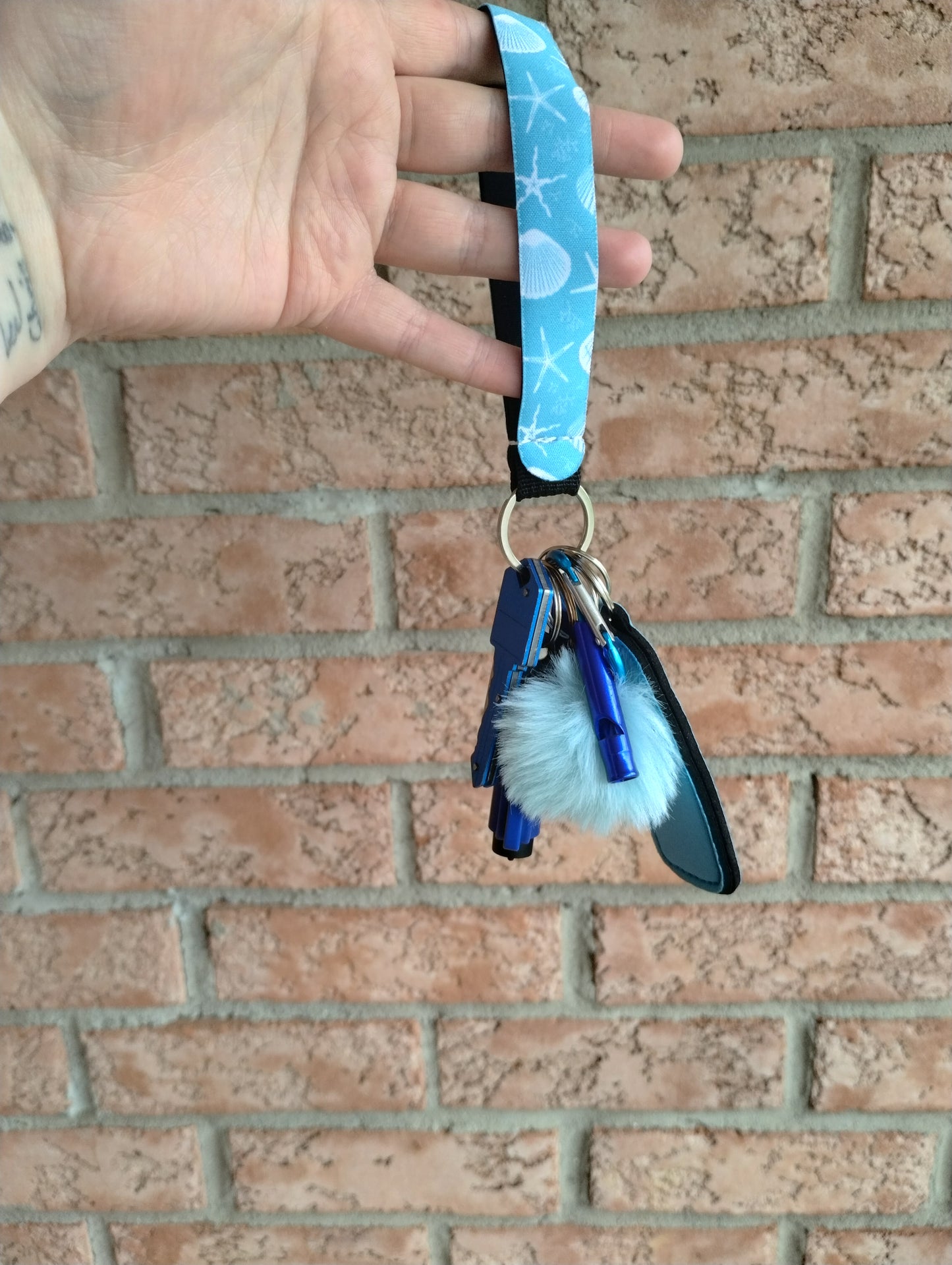 Soft wristlet self defense keychains