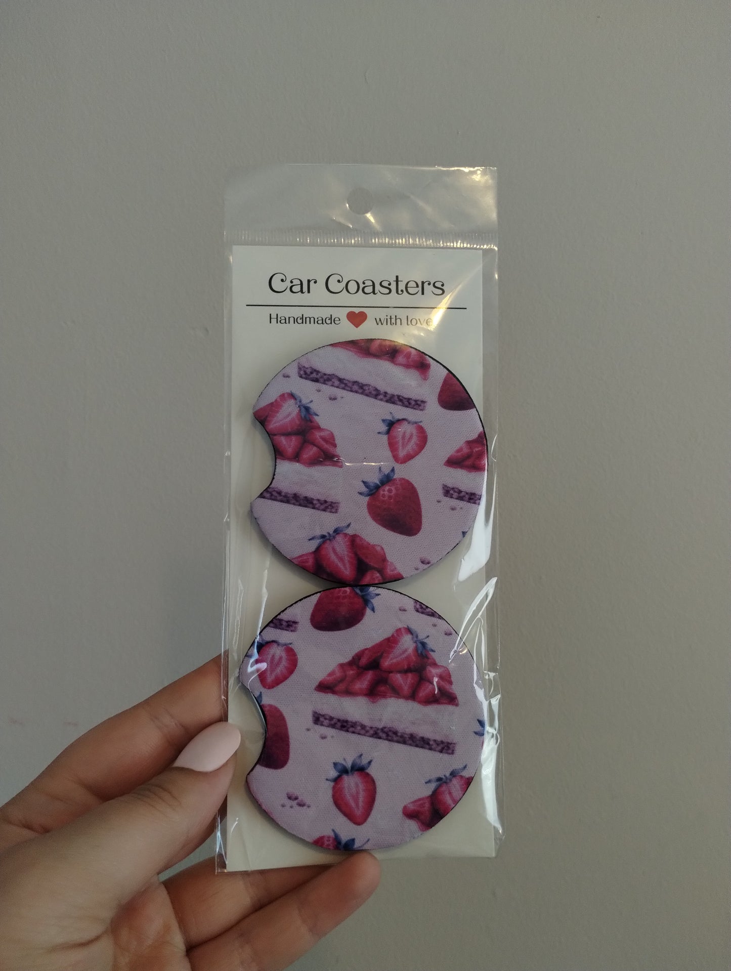 Cheesecake car coasters