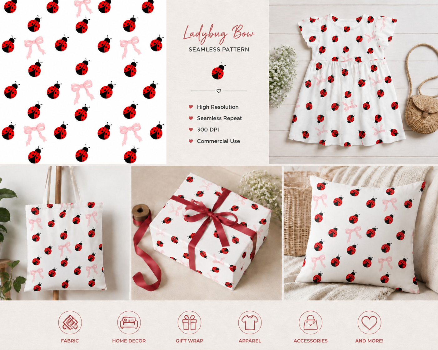 Ladybugs and bows