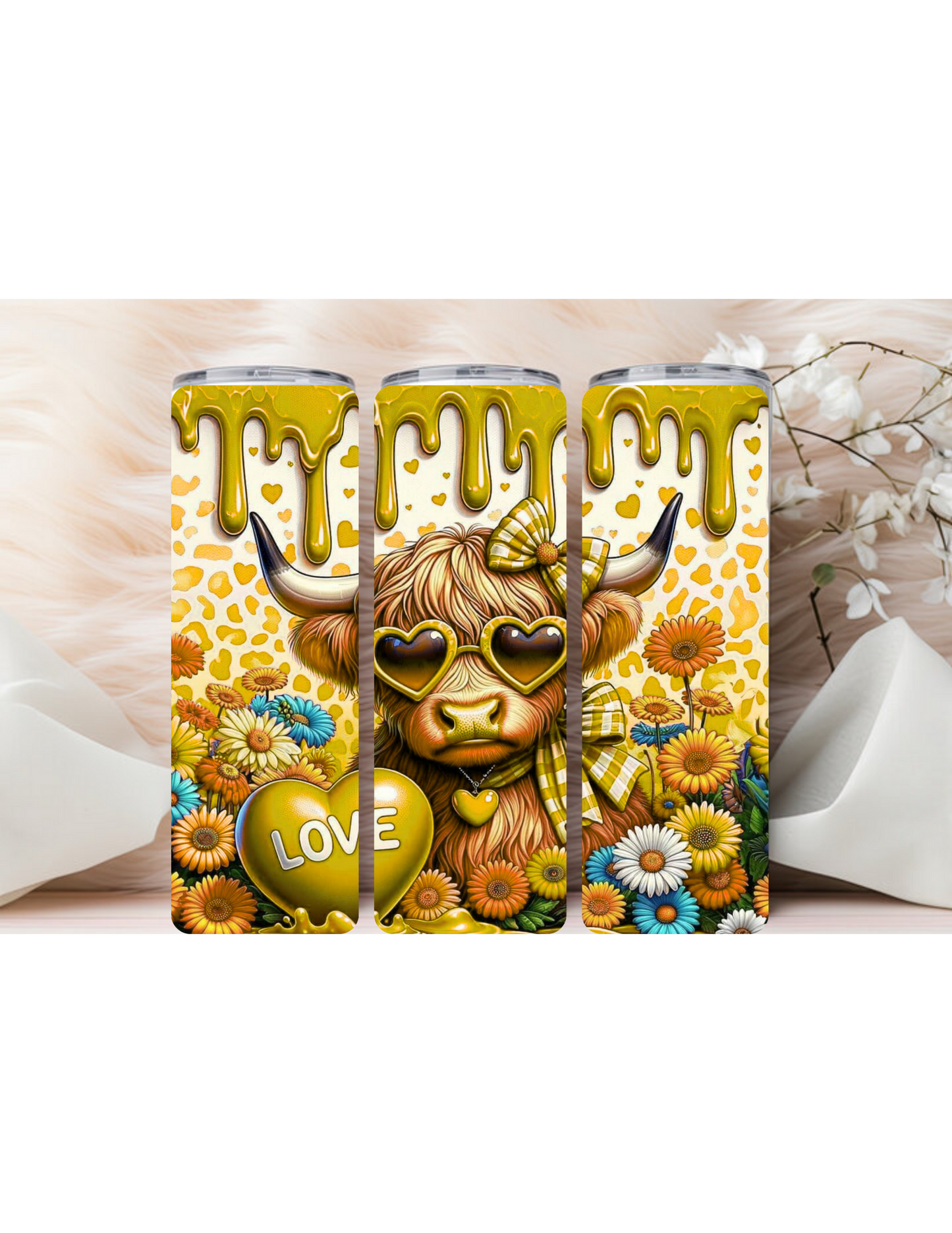 Highland cow With a Heart