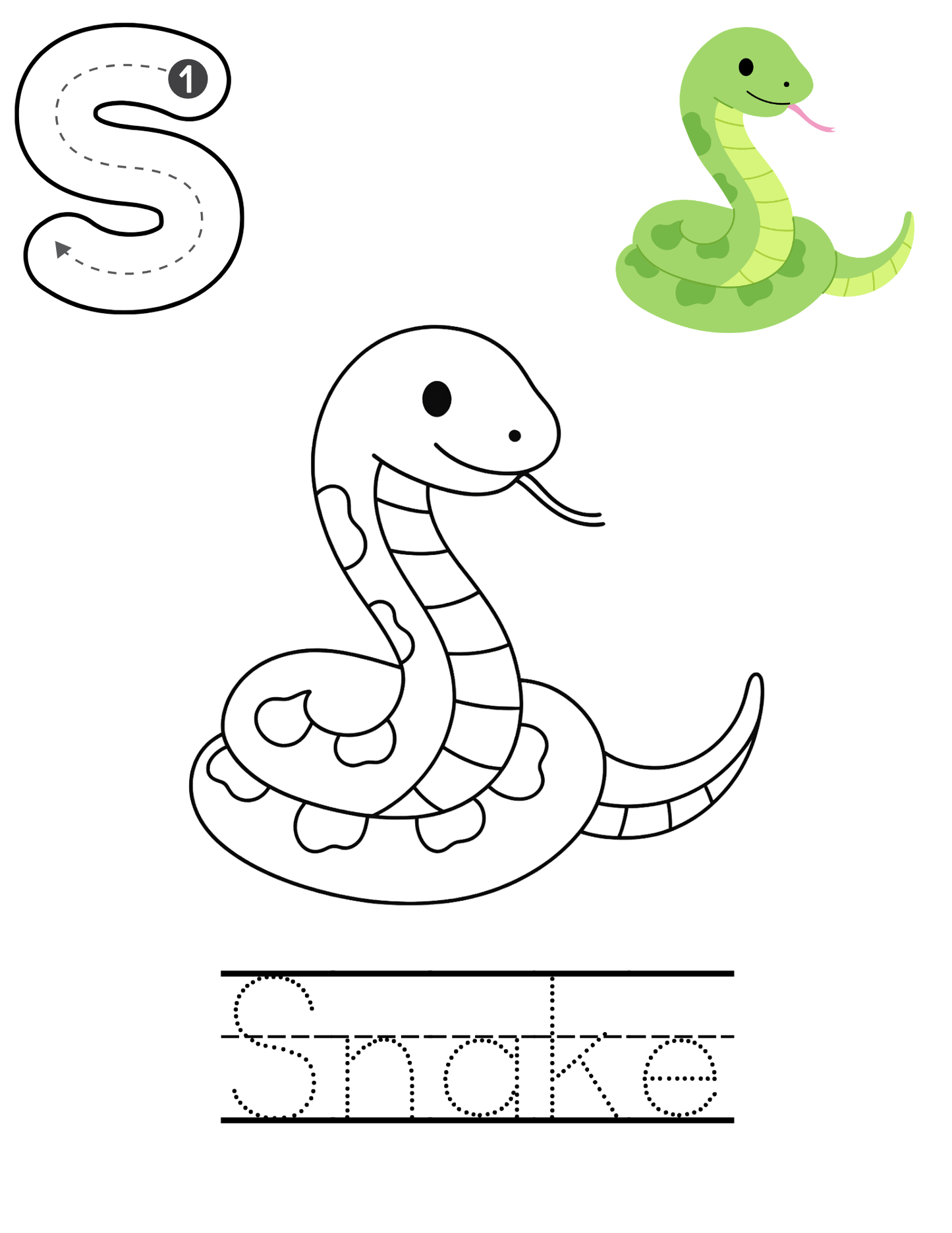 Alphabet tracing template