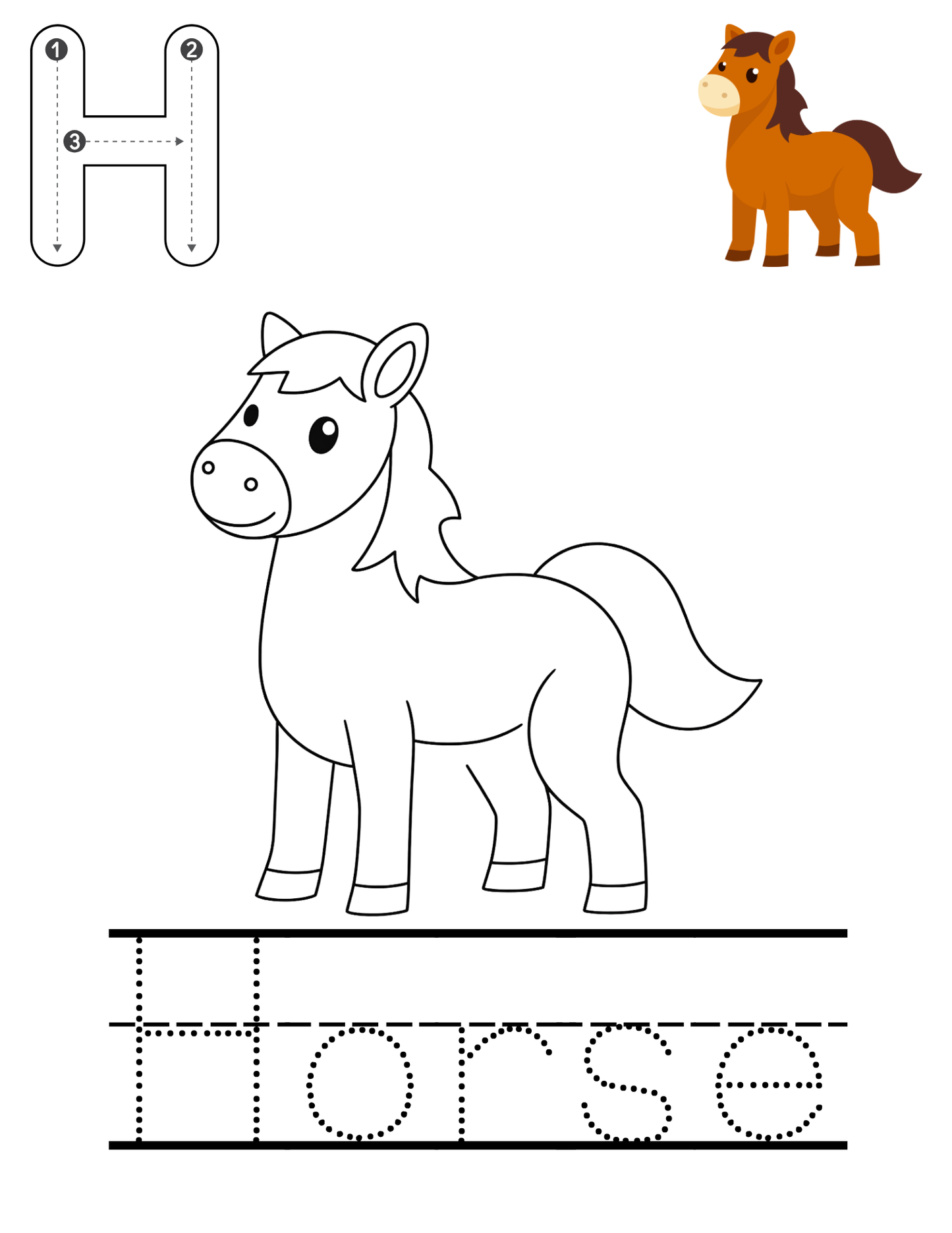 Alphabet tracing template