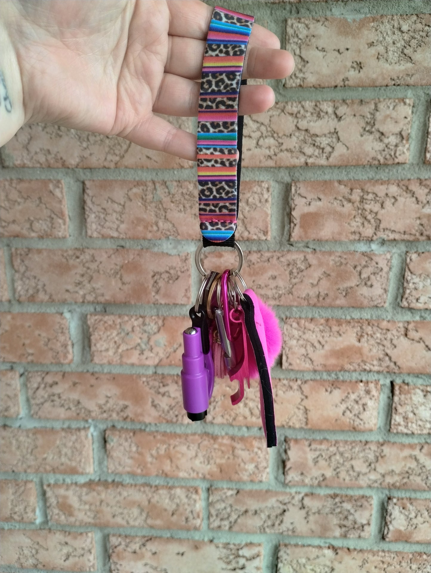 Soft wristlet self defense keychains
