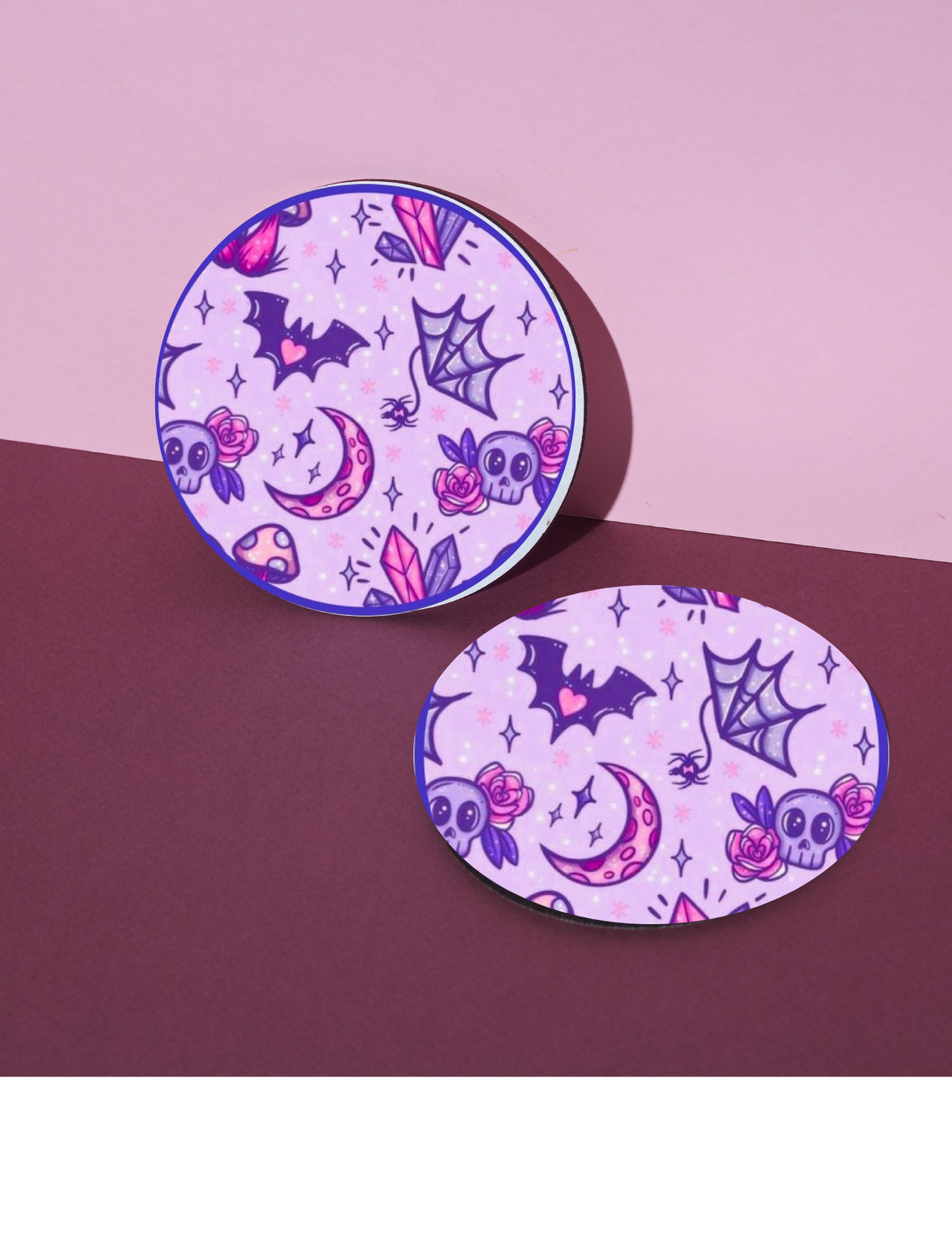 Girly Halloween car coasters