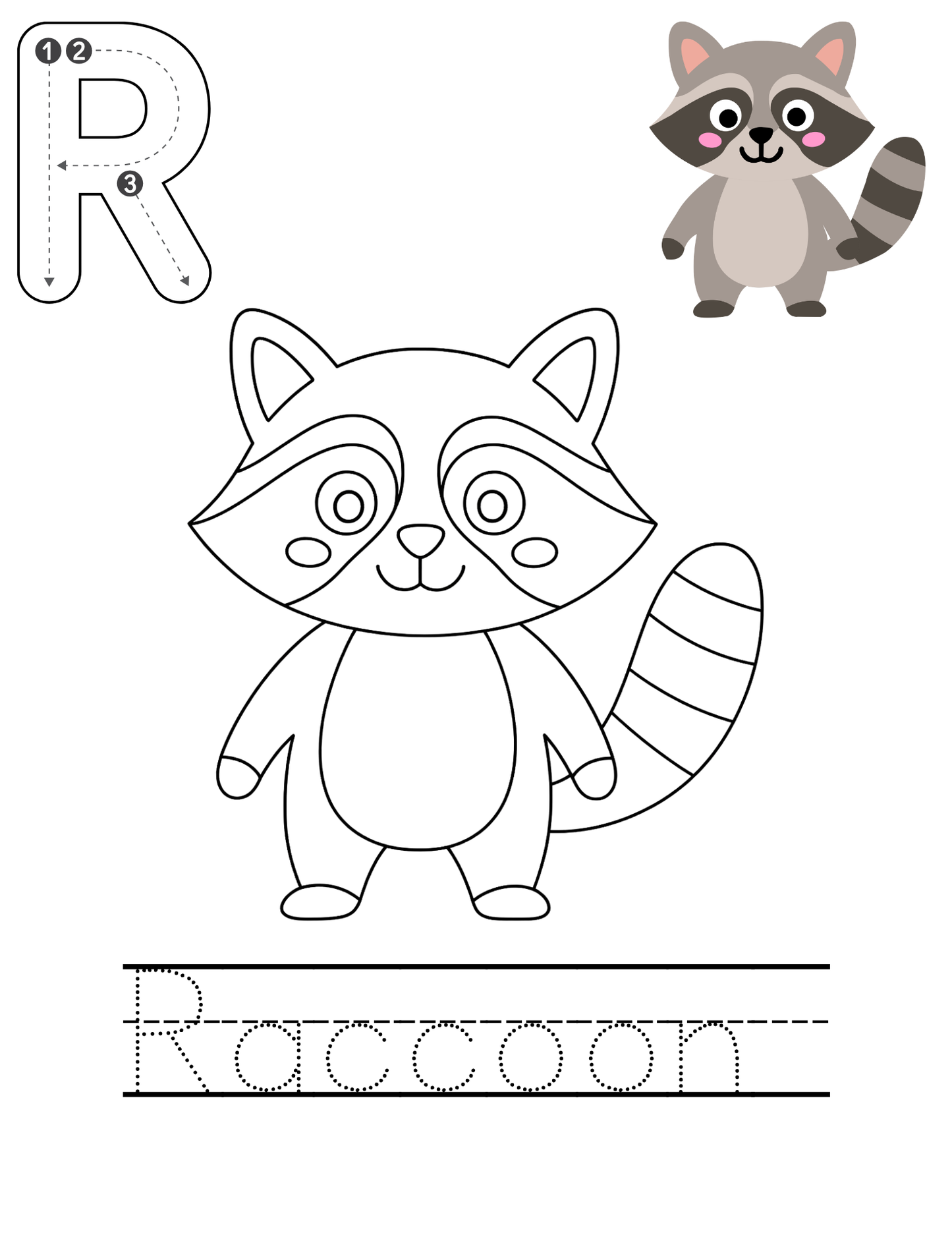 Alphabet tracing template