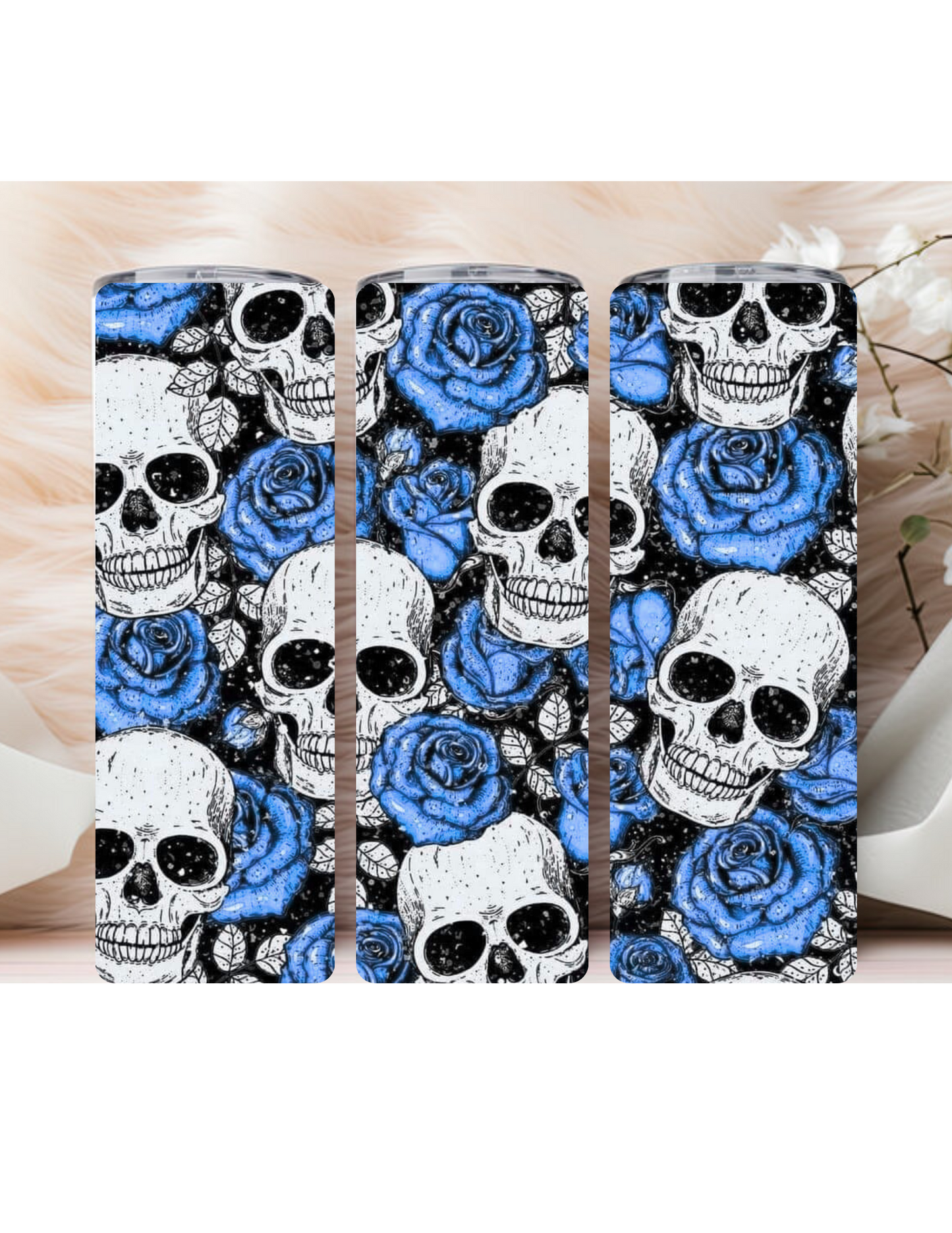 Skull with Roses
